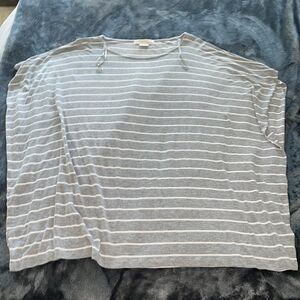 Michael Kors Striped T Shirt Short Sleeve Cotton Casual Womens shirt. Size L